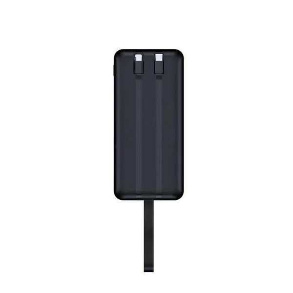 Портативний павербанк з дисплеєм 50000 mAh Kensa павербанк швидка зарядка зі вбудованими кабелями 22.5W Чорний 634334 фото