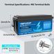 Аккумулятор MFUZOP LifePO4 12.8V 300Ah 3840Wh (Smart BMS) ДБЖ 643283 фото 4