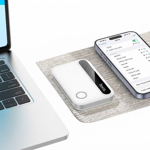 ПОРТАТИВНИЙ 4G WI-FI РОУТЕР LTE, 150 МБІТ С, HOCO HI41 572975 фото