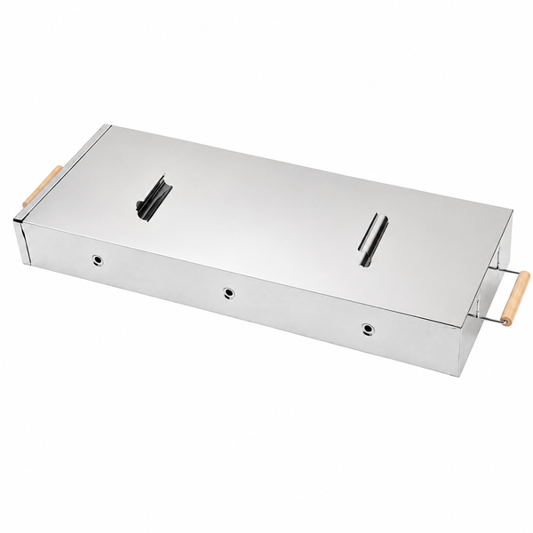 Розкладний переносний мангал 70х70х30см, BARBECUE TRAY 770T, Срібний 286264 фото