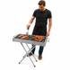 Портативний мангал з решіткою 80х78х30см, BARBECUE TRAY 770SS, Срібний / Барбекюшниця / Розкладний мангал барбекю 657564 фото 2