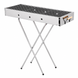 Портативний мангал з решіткою 80х78х30см, BARBECUE TRAY 770SS, Срібний / Барбекюшниця / Розкладний мангал барбекю 657564 фото 4