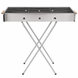 Портативний мангал з решіткою 80х78х30см, BARBECUE TRAY 770SS, Срібний / Барбекюшниця / Розкладний мангал барбекю 657564 фото 3