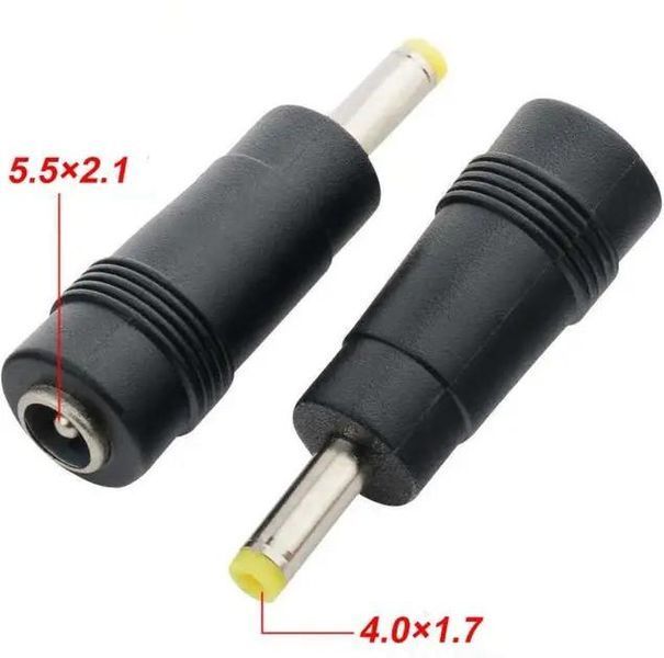 Перехідник DC 5.5x2.1mm - 4.0х1.7mm 089574 фото