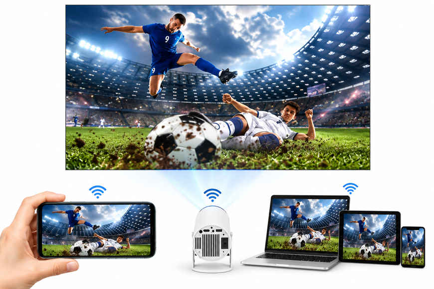 Мультимедійний портативний міні-проектор Magcubic HY300 Android 12 з підтримкою Wi-Fi Bluetooth 4K UHD 875769 фото