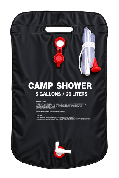 Туристичний душ 20л, Easy Camp Solar Shower, Чорний / Душ для дачи / Походний душ / Переносний літній душ 264569 фото
