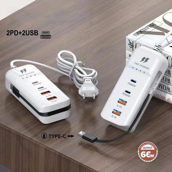 Універсальний зарядний пристрій 66 W з 2 USB-портами, багатофункціональний мережевий адаптер 26X-200 867525 фото
