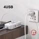 Універсальний зарядний пристрій 66 W з 2 USB-портами, багатофункціональний мережевий адаптер 26X-200 867525 фото 7