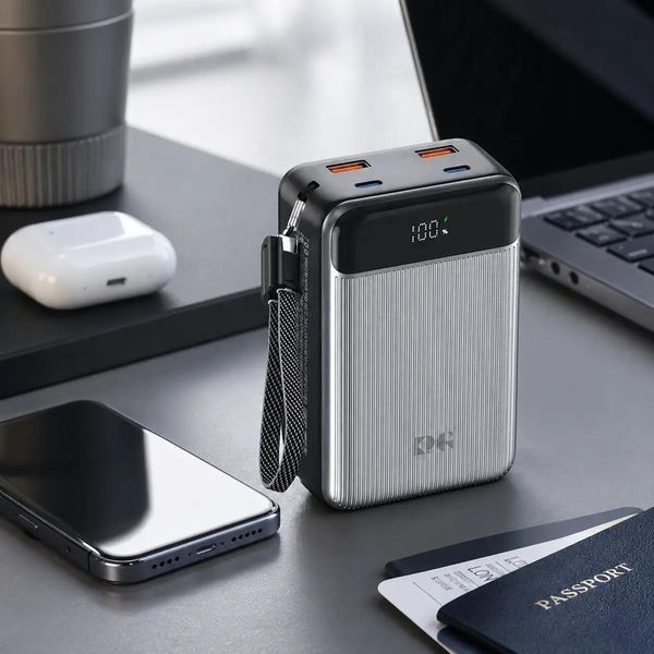 Павербанк King Power PD-65 30000 мАч 65W з швидкою зарядкою для смартфона, планшета та ноутбука 737789 фото