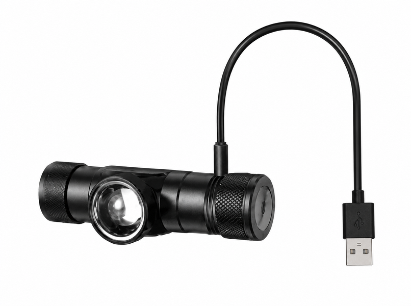 Налобный фонарь SOLOLANDOR H11 (аналог D20) линза Zoom USB 872648 фото