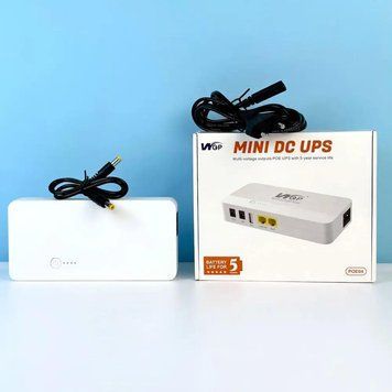 Джерело безперебійного живлення 8000мАг. Дбж для роутера MINI UPS WGP POE04 8800mAh (USB, DC: 9V+12V; LAN: IN, OUT) 465324 фото