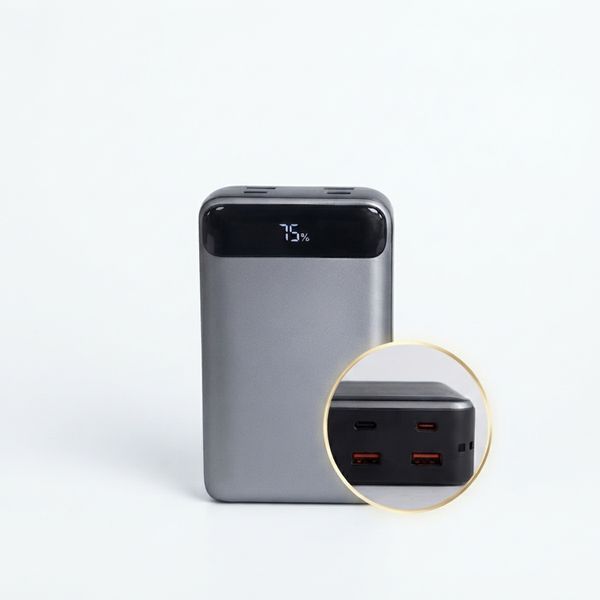 Зовнішній акумулятор King Power KPG-316 30000 mAh 22.5W з дисплеєм чорний 632679 фото