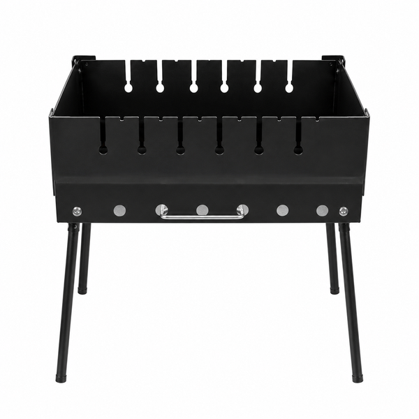 Мангал-валіза Metal-Best на 6 шампурів | два рівня | 3мм + чохол в подарунок | холоднокатанна сталь 575589 фото