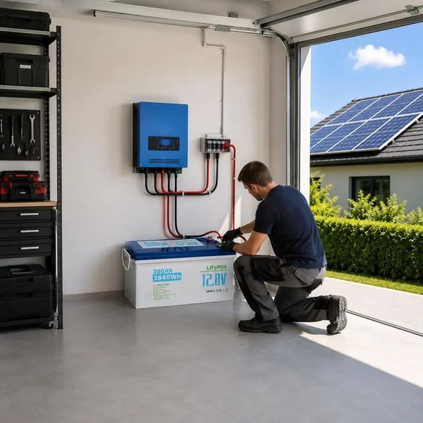 Літієвий акумулятор для сонячних систем, 12V, 300Ah, LiFePO4, Білий / Акумулятор літієвий / Акумуляторна батарея 643237 фото
