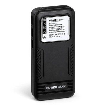 Павербанк 40000mAh, LED-дисплей, 3 USB, А 13, Чорний 523464 фото