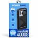 Павербанк 40000mAh, LED-дисплей, 3 USB, А 14, Чорний 634573 фото 5
